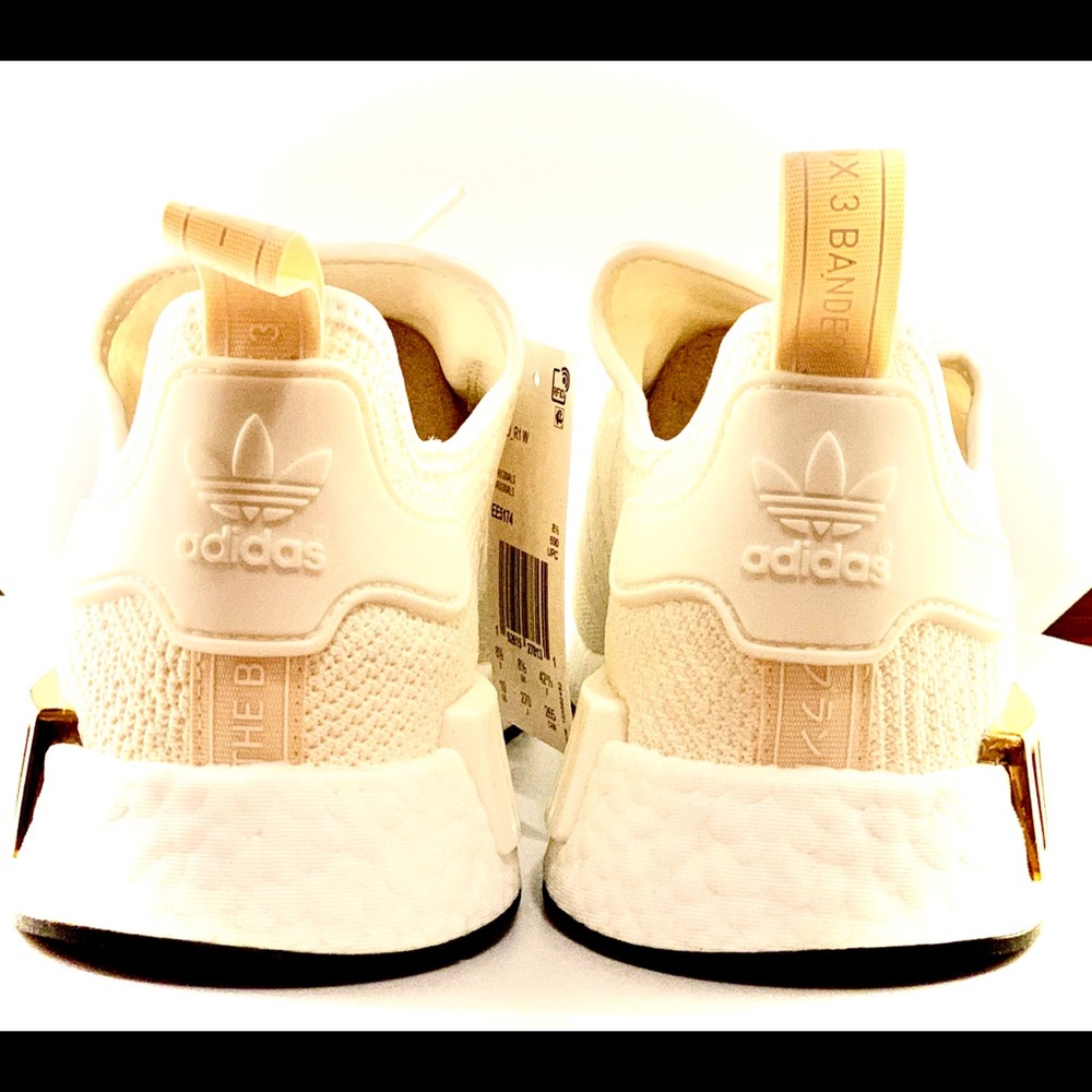 Adidas originals NMD R1 Off White/Metallic Gold - Picture 5 of 8